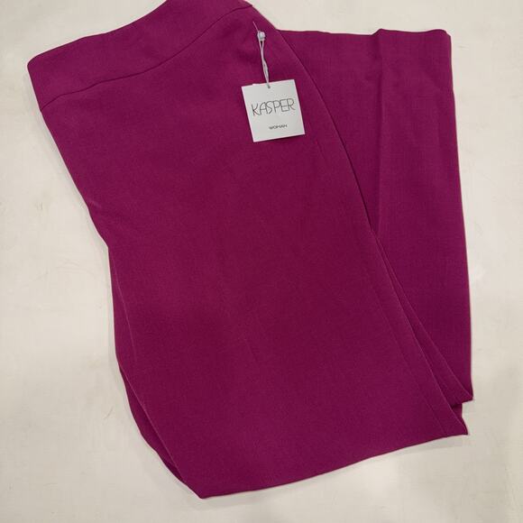 NWT Plus Harlow Pant, Iconic Stretch Crepe Purple -16W - Picture 3 of 9